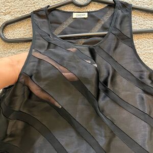 L’AGENCE top, evening look, semi-halter, silk.